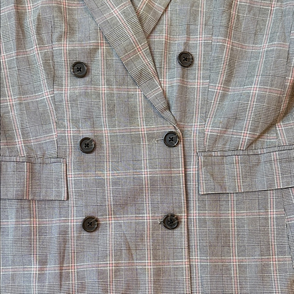 Who What Wear double-breasted plaid jacket women’s size small - Picture 4 of 15